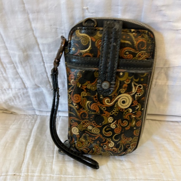 Sakroots Handbags - Sakroots Leather Wallet in Brown Paisley